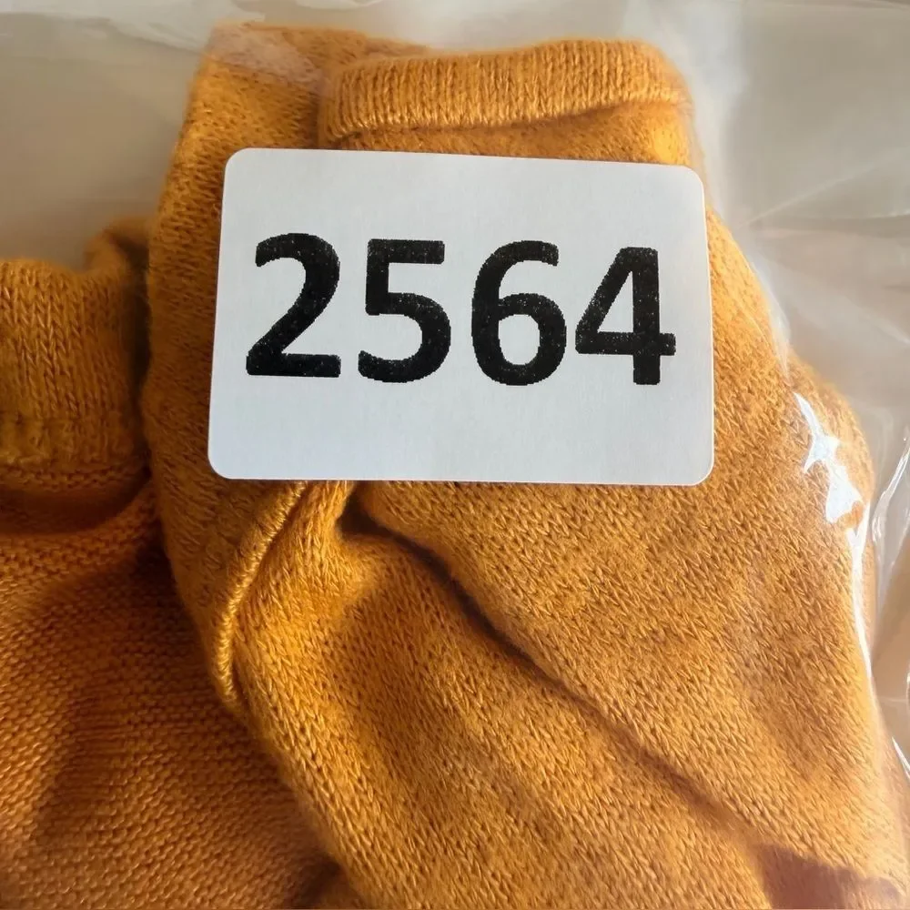 Old Navy women's long-sleeve V-neck shirt mustard layered Top SZ S #2564